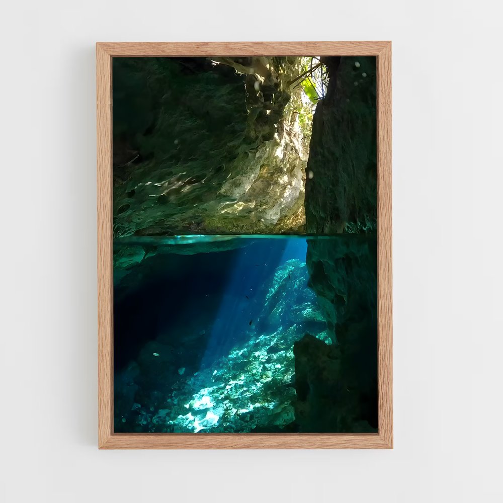 Poster Lumière des Cenotes – affiche Plongée sous-marine (vue 4)
